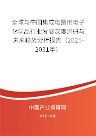 全球與中國集成電路用電子化學(xué)品行業(yè)發(fā)展深度調(diào)研與未來趨勢分析報(bào)告(2025-2031年) 全球與中國集成電路用電子化學(xué)品行業(yè)發(fā)展深度調(diào)研與未來趨勢分析報(bào)告(2025-2031年)