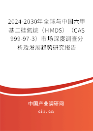 2024-2030年全球與中國六甲基二硅氮烷(HMDS)(CAS 999-97-3)市場深度調(diào)查分析及發(fā)展趨勢研究報(bào)告 2024-2030年全球與中國六甲基二硅氮烷(HMDS)(CAS 999-97-3)市場深度調(diào)查分析及發(fā)展趨勢研究報(bào)告
