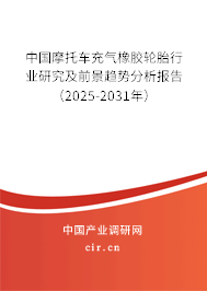 中國摩托車充氣橡膠輪胎行業(yè)研究及前景趨勢分析報告(2025-2031年) 中國摩托車充氣橡膠輪胎行業(yè)研究及前景趨勢分析報告(2025-2031年)