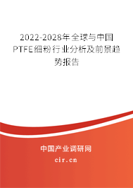2022-2028年全球與中國PTFE細粉行業(yè)分析及前景趨勢報告 2022-2028年全球與中國PTFE細粉行業(yè)分析及前景趨勢報告