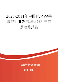 2025-2031年中國(guó)PVP VA共聚物行業(yè)發(fā)展現(xiàn)狀分析與前景趨勢(shì)報(bào)告