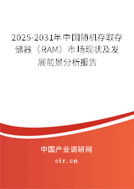 2025-2031年中國隨機存取存儲器（RAM）市場現(xiàn)狀及發(fā)展前景分析報告
