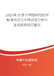 2025年全球與中國體內(nèi)低頻脈沖治療儀市場調(diào)查分析與發(fā)展趨勢研究報告