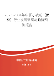2025-2031年中國小麥粉(面粉)行業(yè)發(fā)展調(diào)研與趨勢預(yù)測報告 2025-2031年中國小麥粉(面粉)行業(yè)發(fā)展調(diào)研與趨勢預(yù)測報告