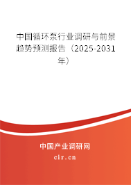 中國循環(huán)泵行業(yè)調(diào)研與前景趨勢預測報告(2025-2031年) 中國循環(huán)泵行業(yè)調(diào)研與前景趨勢預測報告(2025-2031年)