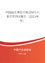 中國再生橡膠市場調(diào)研與行業(yè)前景預測報告（2025年版）
