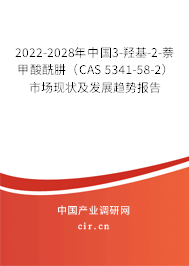 2022-2028年中國3-羥基-2-萘甲酸酰肼(CAS 5341-58-2)市場現(xiàn)狀及發(fā)展趨勢報告 2022-2028年中國3-羥基-2-萘甲酸酰肼(CAS 5341-58-2)市場現(xiàn)狀及發(fā)展趨勢報告