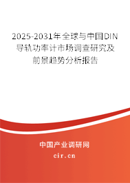 2025-2031年全球與中國(guó)DIN導(dǎo)軌功率計(jì)市場(chǎng)調(diào)查研究及前景趨勢(shì)分析報(bào)告