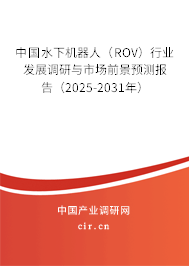 中國水下機(jī)器人(ROV)行業(yè)發(fā)展調(diào)研與市場前景預(yù)測報(bào)告(2024-2030年) 中國水下機(jī)器人(ROV)行業(yè)發(fā)展調(diào)研與市場前景預(yù)測報(bào)告(2024-2030年)