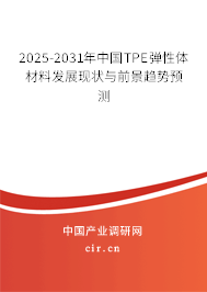 2025-2031年中國TPE彈性體材料發(fā)展現(xiàn)狀與前景趨勢預(yù)測