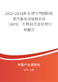 2025-2031年全球與中國(guó)新能源汽車電池管理系統(tǒng)（BMS）市場(chǎng)研究及前景分析報(bào)告