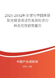 2025-2031年全球與中國苯基氯化鎂溶液試劑發(fā)展現(xiàn)狀分析及前景趨勢報告 2025-2031年全球與中國苯基氯化鎂溶液試劑發(fā)展現(xiàn)狀分析及前景趨勢報告