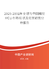 2025-2031年全球與中國觸控MCU市場現(xiàn)狀及前景趨勢分析報(bào)告