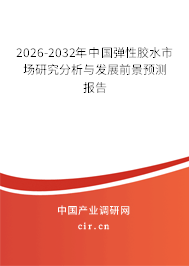 2026-2032年中國彈性膠水市場研究分析與發(fā)展前景預(yù)測報(bào)告