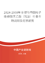 2024-2030年全球與中國電子級硼酸三乙酯（TEB）行業(yè)市場調(diào)研及前景趨勢