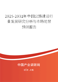 2025-2031年中國公路建設(shè)行業(yè)發(fā)展研究分析與市場前景預(yù)測報(bào)告