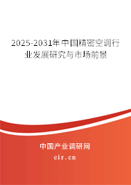 2025-2031年中國精密空調(diào)行業(yè)發(fā)展研究與市場前景