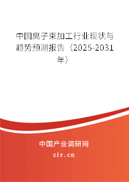 中國離子束加工行業(yè)現(xiàn)狀與趨勢預(yù)測報告(2025-2031年) 中國離子束加工行業(yè)現(xiàn)狀與趨勢預(yù)測報告(2025-2031年)