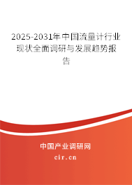 2025-2031年中國(guó)流量計(jì)行業(yè)現(xiàn)狀全面調(diào)研與發(fā)展趨勢(shì)報(bào)告 2025-2031年中國(guó)流量計(jì)行業(yè)現(xiàn)狀全面調(diào)研與發(fā)展趨勢(shì)報(bào)告