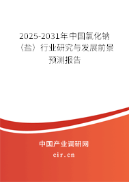 2025-2031年中國(guó)氯化鈉(鹽)行業(yè)研究與發(fā)展前景預(yù)測(cè)報(bào)告 2025-2031年中國(guó)氯化鈉(鹽)行業(yè)研究與發(fā)展前景預(yù)測(cè)報(bào)告