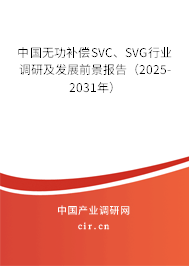 中國無功補(bǔ)償SVC、SVG行業(yè)調(diào)研及發(fā)展前景報告（2025-2031年）