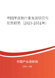 中國羊皮靴行業(yè)發(fā)展研究與前景趨勢(2025-2031年) 中國羊皮靴行業(yè)發(fā)展研究與前景趨勢(2025-2031年)