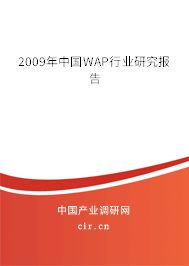 2009年中國(guó)WAP行業(yè)研究報(bào)告 2009年中國(guó)WAP行業(yè)研究報(bào)告