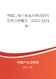 中國二母寧嗽丸市場調(diào)研與前景分析報告（2025-2031年）