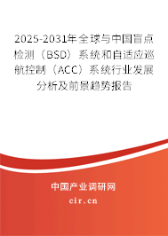 2025-2031年全球與中國盲點(diǎn)檢測(BSD)系統(tǒng)和自適應(yīng)巡航控制(ACC)系統(tǒng)行業(yè)發(fā)展分析及前景趨勢報(bào)告 2025-2031年全球與中國盲點(diǎn)檢測(BSD)系統(tǒng)和自適應(yīng)巡航控制(ACC)系統(tǒng)行業(yè)發(fā)展分析及前景趨勢報(bào)告