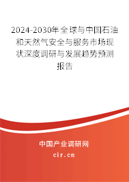 2024-2030年全球與中國石油和天然氣安全與服務市場現狀深度調研與發(fā)展趨勢預測報告 2024-2030年全球與中國石油和天然氣安全與服務市場現狀深度調研與發(fā)展趨勢預測報告