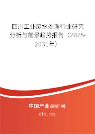 四川工業(yè)廢水處理行業(yè)研究分析與前景趨勢報告(2025-2031年) 四川工業(yè)廢水處理行業(yè)研究分析與前景趨勢報告(2025-2031年)