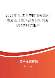 2025年全球與中國(guó)填強(qiáng)聚丙烯液面計(jì)市場(chǎng)調(diào)查分析與發(fā)展趨勢(shì)研究報(bào)告 2025年全球與中國(guó)填強(qiáng)聚丙烯液面計(jì)市場(chǎng)調(diào)查分析與發(fā)展趨勢(shì)研究報(bào)告