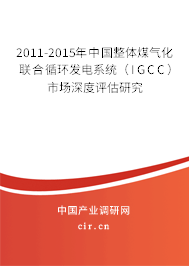 2011-2015年中國(guó)整體煤氣化聯(lián)合循環(huán)發(fā)電系統(tǒng)(IGCC)市場(chǎng)深度評(píng)估研究 2011-2015年中國(guó)整體煤氣化聯(lián)合循環(huán)發(fā)電系統(tǒng)(IGCC)市場(chǎng)深度評(píng)估研究