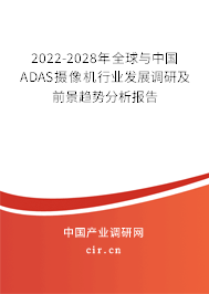 2022-2028年全球與中國(guó)ADAS攝像機(jī)行業(yè)發(fā)展調(diào)研及前景趨勢(shì)分析報(bào)告