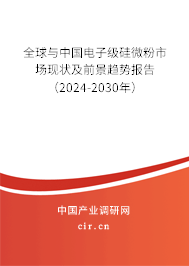 全球與中國電子級硅微粉市場現(xiàn)狀及前景趨勢報告(2024-2030年) 全球與中國電子級硅微粉市場現(xiàn)狀及前景趨勢報告(2024-2030年)