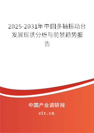 2025-2031年中國多軸振動臺發(fā)展現(xiàn)狀分析與前景趨勢報告 2025-2031年中國多軸振動臺發(fā)展現(xiàn)狀分析與前景趨勢報告