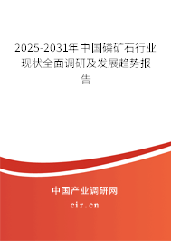2025-2031年中國磷礦石行業(yè)現(xiàn)狀全面調(diào)研及發(fā)展趨勢報(bào)告