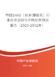 中國SAAS(軟件即服務(wù))行業(yè)現(xiàn)狀調(diào)研與市場前景預(yù)測報告(2025-2031年) 中國SAAS(軟件即服務(wù))行業(yè)現(xiàn)狀調(diào)研與市場前景預(yù)測報告(2025-2031年)