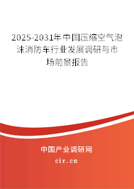 2025-2031年中國(guó)壓縮空氣泡沫消防車行業(yè)發(fā)展調(diào)研與市場(chǎng)前景報(bào)告 2025-2031年中國(guó)壓縮空氣泡沫消防車行業(yè)發(fā)展調(diào)研與市場(chǎng)前景報(bào)告