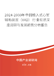 2024-2030年中國植入式心室輔助裝置（VAD）行業(yè)現(xiàn)狀深度調(diào)研與發(fā)展趨勢分析報告