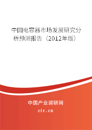 中國電容器市場發(fā)展研究分析預測報告(2012年版) 中國電容器市場發(fā)展研究分析預測報告(2012年版)