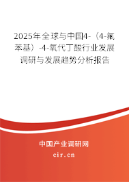 2025年全球與中國4-（4-氟苯基）-4-氧代丁酸行業(yè)發(fā)展調研與發(fā)展趨勢分析報告