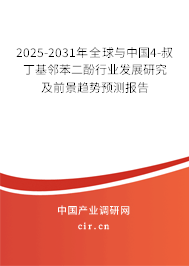 2025-2031年全球與中國4-叔丁基鄰苯二酚行業(yè)發(fā)展研究及前景趨勢預測報告 2025-2031年全球與中國4-叔丁基鄰苯二酚行業(yè)發(fā)展研究及前景趨勢預測報告