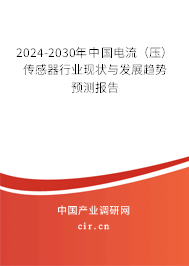 2024-2030年中國電流（壓）傳感器行業(yè)現(xiàn)狀與發(fā)展趨勢(shì)預(yù)測(cè)報(bào)告