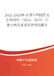 2022-2028年全球與中國三元正極材料（NCA，NCM）行業(yè)分析及發(fā)展前景預(yù)測報告