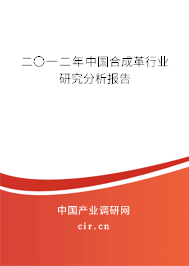 二〇一二年中國(guó)合成革行業(yè)研究分析報(bào)告 二〇一二年中國(guó)合成革行業(yè)研究分析報(bào)告