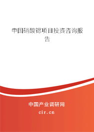中國(guó)硝酸鍶項(xiàng)目投資咨詢(xún)報(bào)告