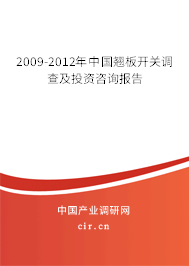2009-2012年中國翹板開關調查及投資咨詢報告