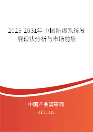 2025-2031年中國防爆系統(tǒng)發(fā)展現(xiàn)狀分析與市場前景