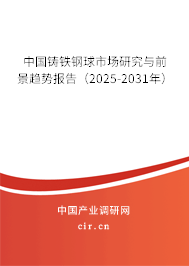 中國鑄鐵鋼球市場研究與前景趨勢報告（2025-2031年）